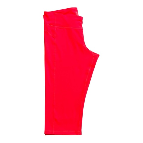 CHAMPION Workout Capris Activewear Comfy Neon Orange/pink Extra Large Like New - Picture 5 of 9